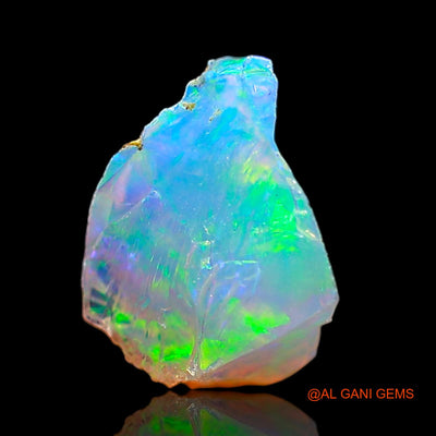 1.00 Cts Natural Ethiopian Fire Opal Loose Gemstone Fancy Rough 8x7x6 mm E-686