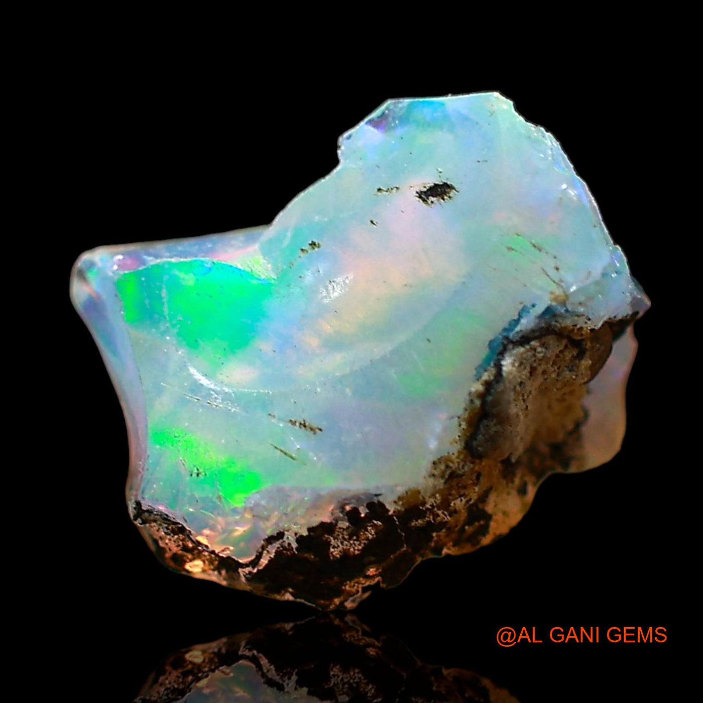 1.00 Cts Natural Ethiopian Fire Opal Fancy Rough Loose Gemstone For Jewelry 8x6x6 mm E-687
