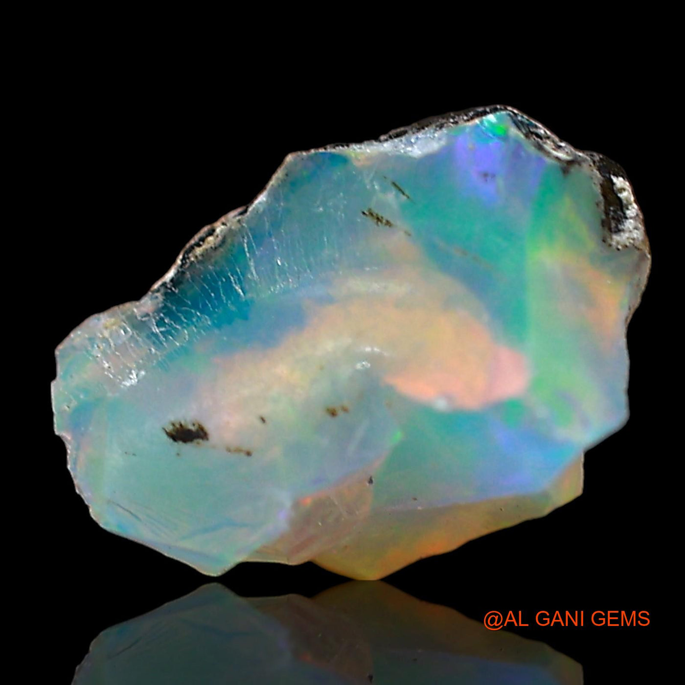 1.00 Cts Natural Ethiopian Fire Opal Fancy Rough Loose Gemstone For Jewelry 8x6x6 mm E-687