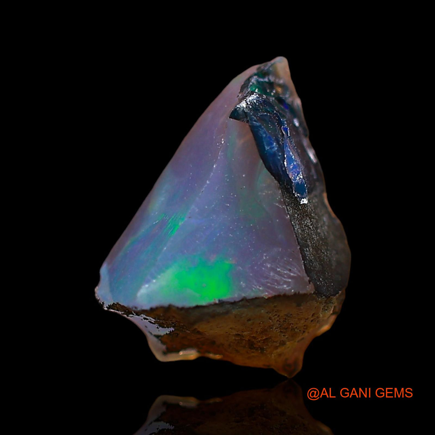 1.00 Cts Natural Ethiopian Fire Opal Loose Gemstone Fancy Rough 9x7x4 mm E-689