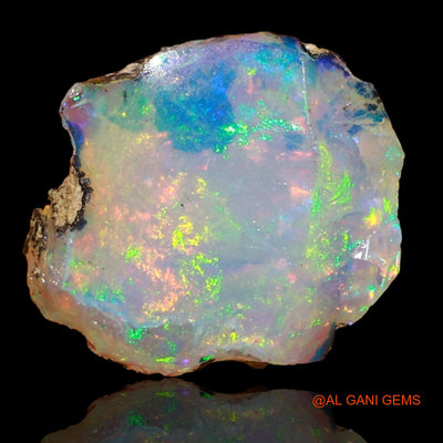 3.00 Cts Natural Ethiopian Fire Opal Loose Gemstone Fancy Rough 13x12x5 mm E-68