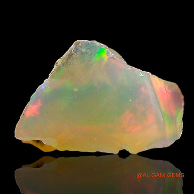Natural Untreated Fire Opal Loose Gemstone Fancy Rough From Ethiopia 0.80 Cts 8x5x4 mm E-690