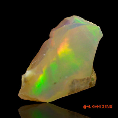 Natural Untreated Fire Opal Loose Gemstone Fancy Rough From Ethiopia 0.80 Cts 8x5x4 mm E-690