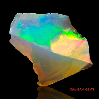 0.70 Cts Natural Ethiopian Fire Opal Loose Gemstone Fancy Rough 8x6x4 mm E-691