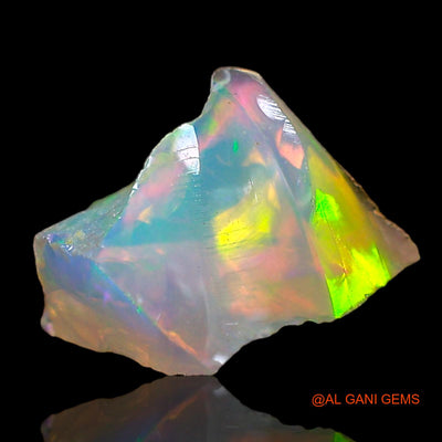 0.70 Cts Natural Ethiopian Fire Opal Loose Gemstone Fancy Rough 8x6x4 mm E-691