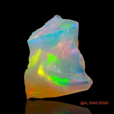 0.70 Cts Natural Ethiopian Fire Opal Loose Gemstone Fancy Rough 8x6x4 mm E-691