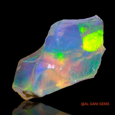 0.60 Cts Unheated Ethiopian Fire Opal Loose Gemstone Fancy Rough Natural 9x5x5 mm E-692