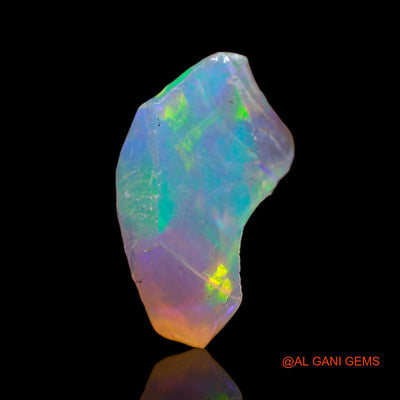 0.60 Cts Unheated Ethiopian Fire Opal Loose Gemstone Fancy Rough Natural 9x5x5 mm E-692