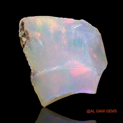 0.85 Cts Natural Ethiopian Fire Opal Loose Gemstone Fancy Rough 7x6x5 mm E-693