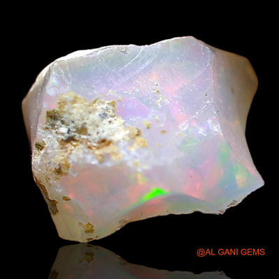 0.85 Cts Natural Ethiopian Fire Opal Loose Gemstone Fancy Rough 7x6x5 mm E-693