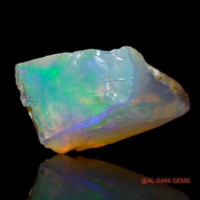 0.80 Cts Natural Ethiopian Fire Opal Loose Gemstone Fancy Rough 10x6x4 mm E-694