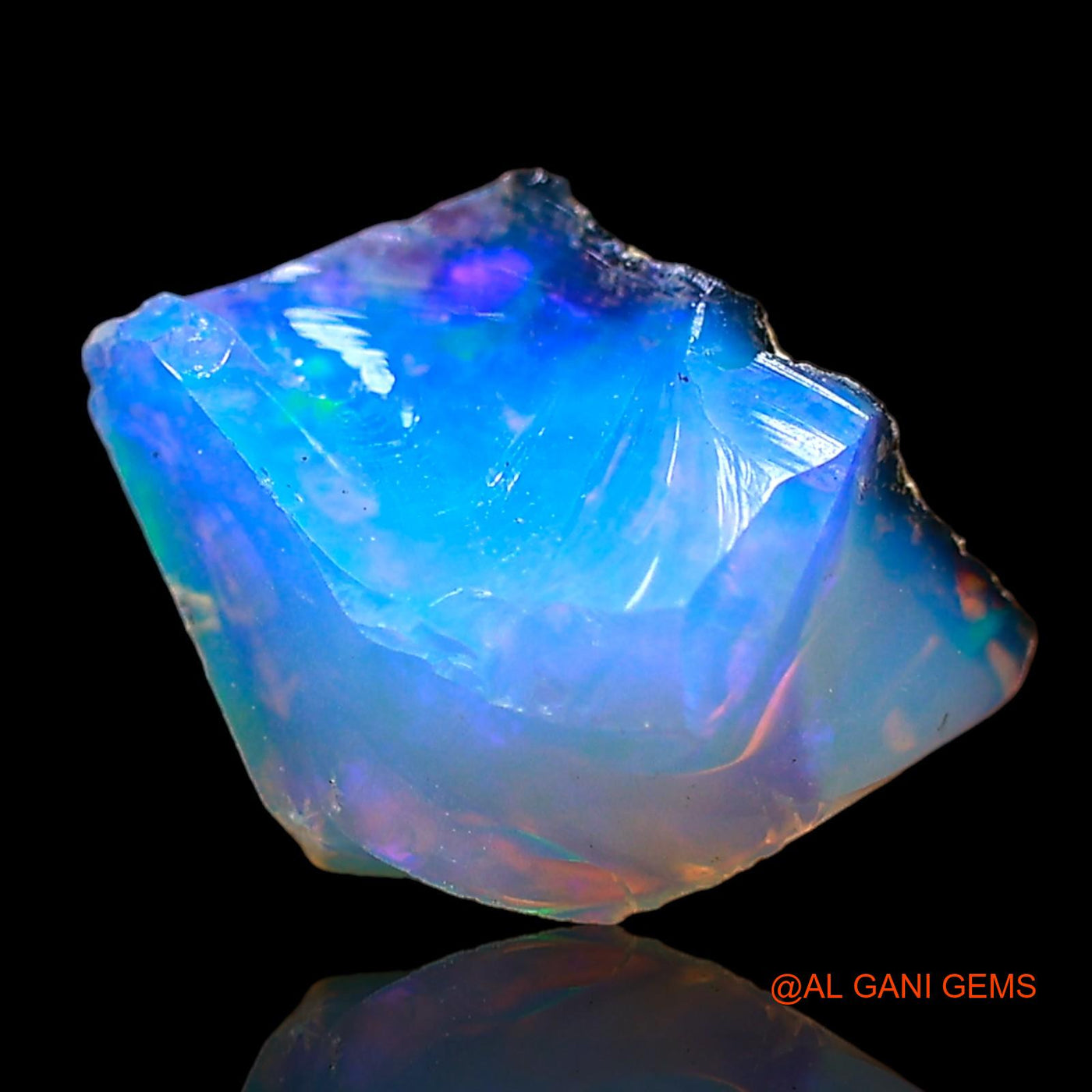 1.00 Cts Natural Ethiopian Fire Opal Fancy Rough Loose Gemstone For Jewelry 9x7x4 mm E-695