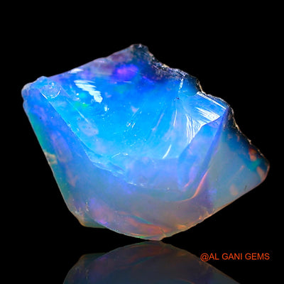 1.00 Cts Natural Ethiopian Fire Opal Fancy Rough Loose Gemstone For Jewelry 9x7x4 mm E-695