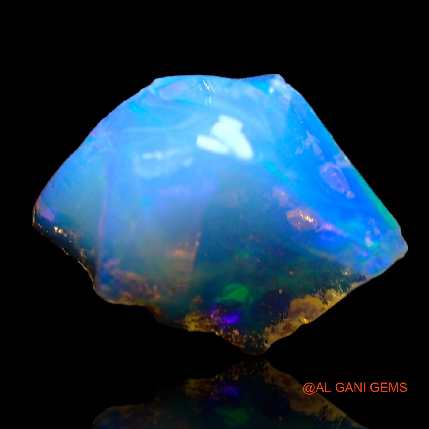 1.00 Cts Natural Ethiopian Fire Opal Fancy Rough Loose Gemstone For Jewelry 9x7x4 mm E-695