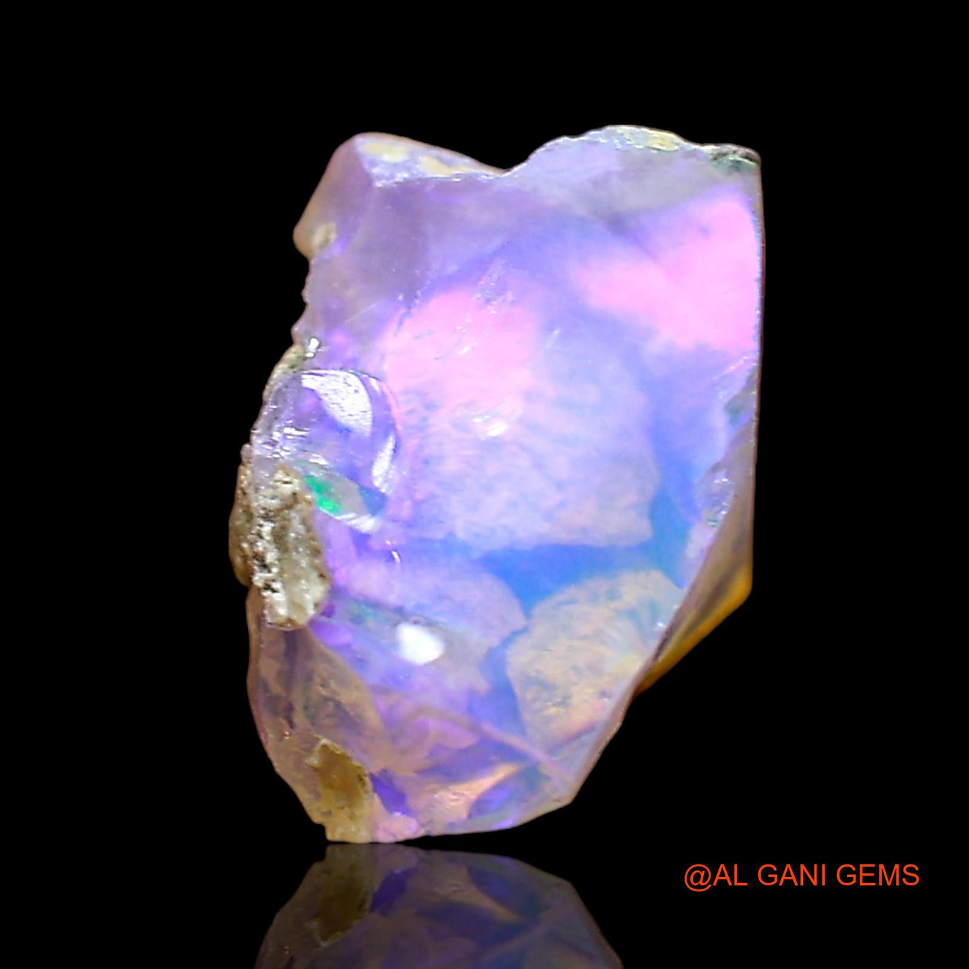 1.00 Cts Natural Ethiopian Fire Opal Loose Gemstone Fancy Rough 8x5x5 mm E-698