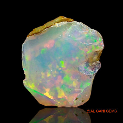 0.40 Cts Unheated Ethiopian Fire Opal Loose Gemstone Fancy Rough Natural 6x6x4 mm E-699