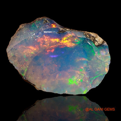 Natural Fire Opal Gemstone 2.00 Cts Loose Fancy Rough From Ethiopia 12x9x4 mm E-69
