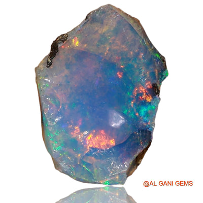 Natural Fire Opal Gemstone 2.00 Cts Loose Fancy Rough From Ethiopia 12x9x4 mm E-69