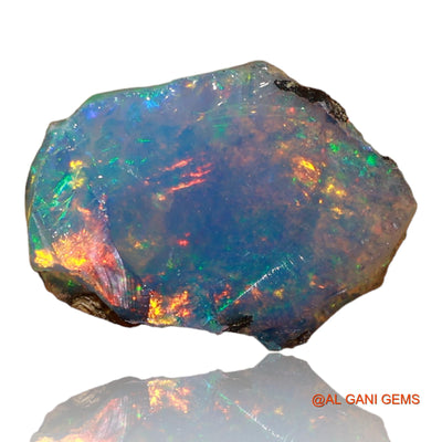 Natural Fire Opal Gemstone 2.00 Cts Loose Fancy Rough From Ethiopia 12x9x4 mm E-69