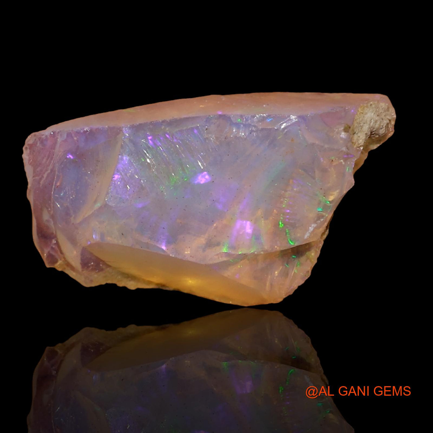 6.00 Cts Natural Ethiopian Fire Opal Loose Gemstone Fancy Rough 18x11x10 mm E-6