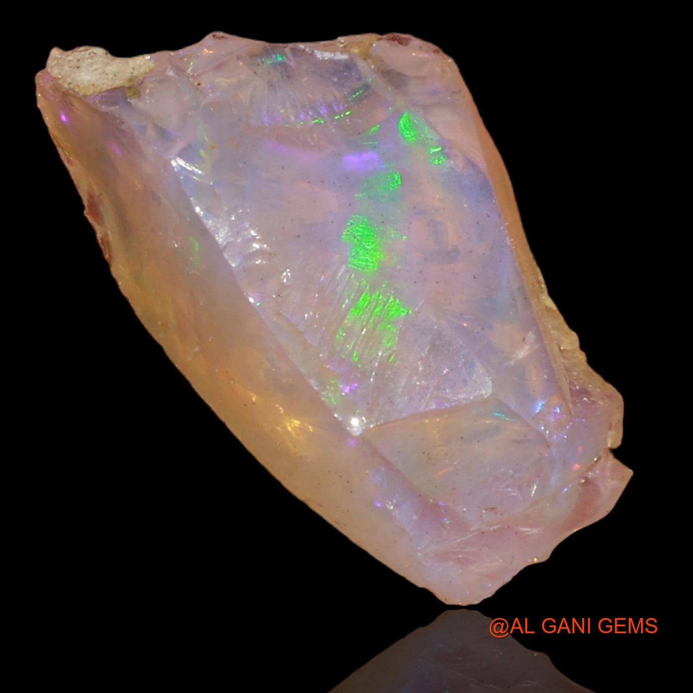 6.00 Cts Natural Ethiopian Fire Opal Loose Gemstone Fancy Rough 18x11x10 mm E-6