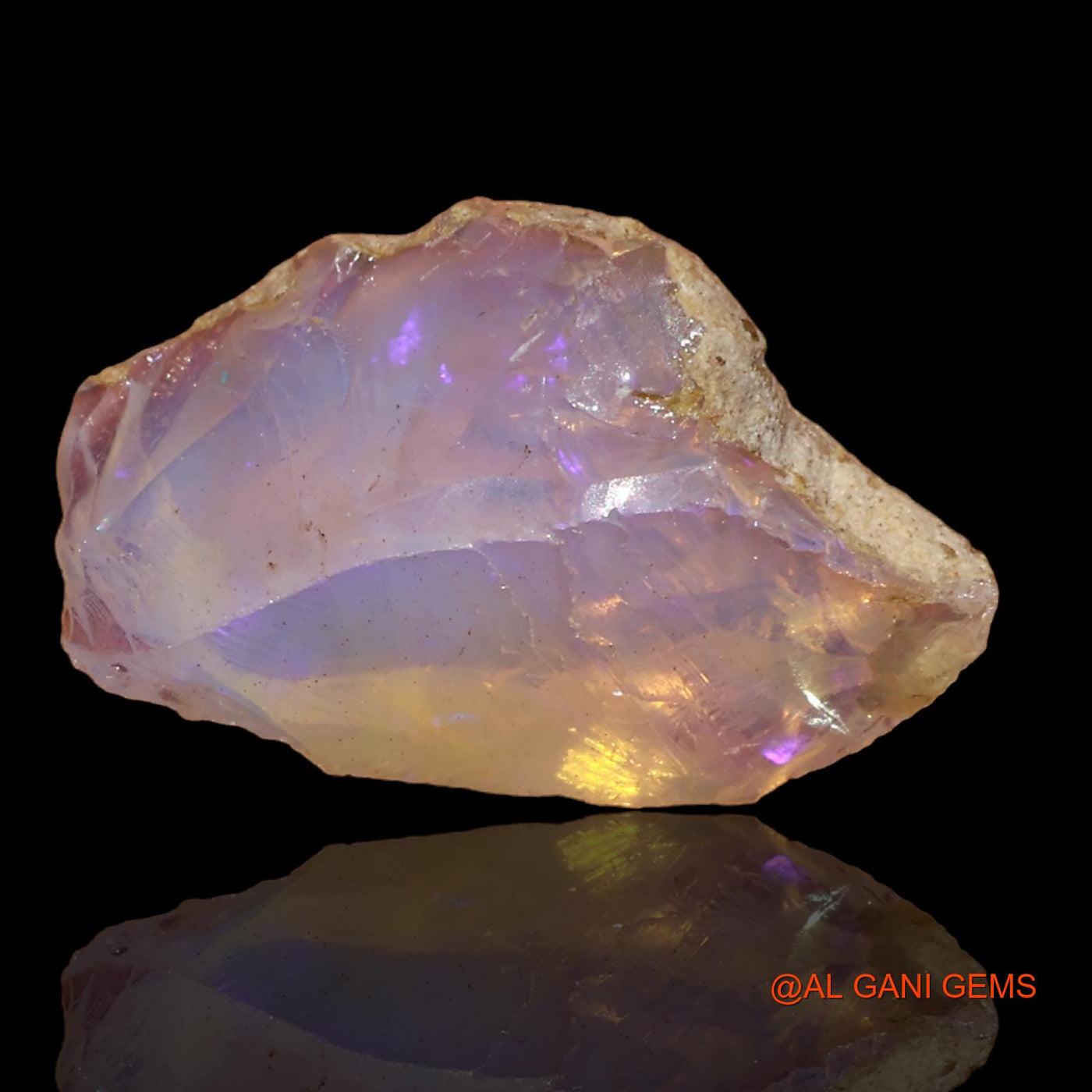 6.00 Cts Natural Ethiopian Fire Opal Loose Gemstone Fancy Rough 18x11x10 mm E-6
