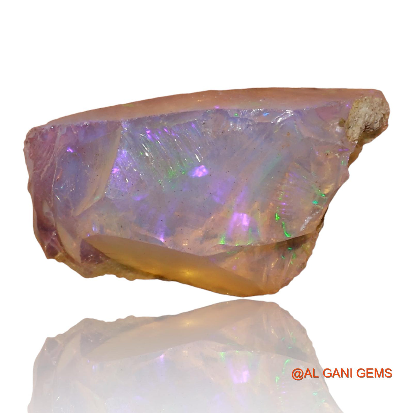6.00 Cts Natural Ethiopian Fire Opal Loose Gemstone Fancy Rough 18x11x10 mm E-6