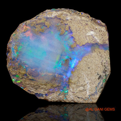 Natural Untreated Fire Opal Loose Gemstone Fancy Rough From Ethiopia 36.00 Cts 26x24x11 mm E-71