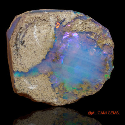 Natural Untreated Fire Opal Loose Gemstone Fancy Rough From Ethiopia 36.00 Cts 26x24x11 mm E-71