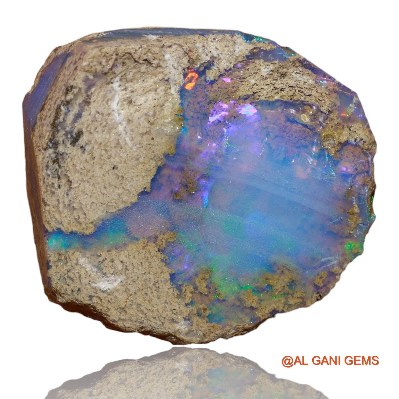Natural Untreated Fire Opal Loose Gemstone Fancy Rough From Ethiopia 36.00 Cts 26x24x11 mm E-71