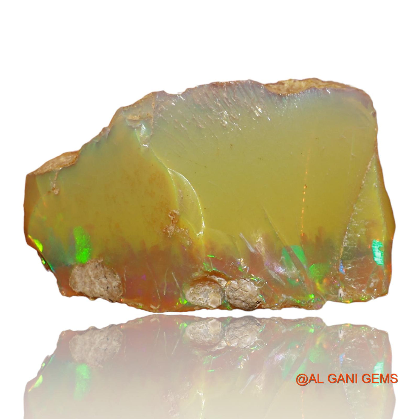 5.00 Cts Natural Ethiopian Fire Opal Loose Gemstone Fancy Rough 23x14x8 mm E-72