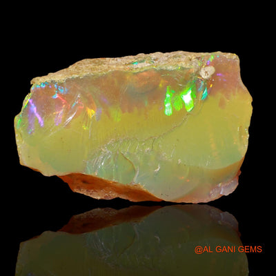 5.00 Cts Natural Ethiopian Fire Opal Loose Gemstone Fancy Rough 23x14x8 mm E-72