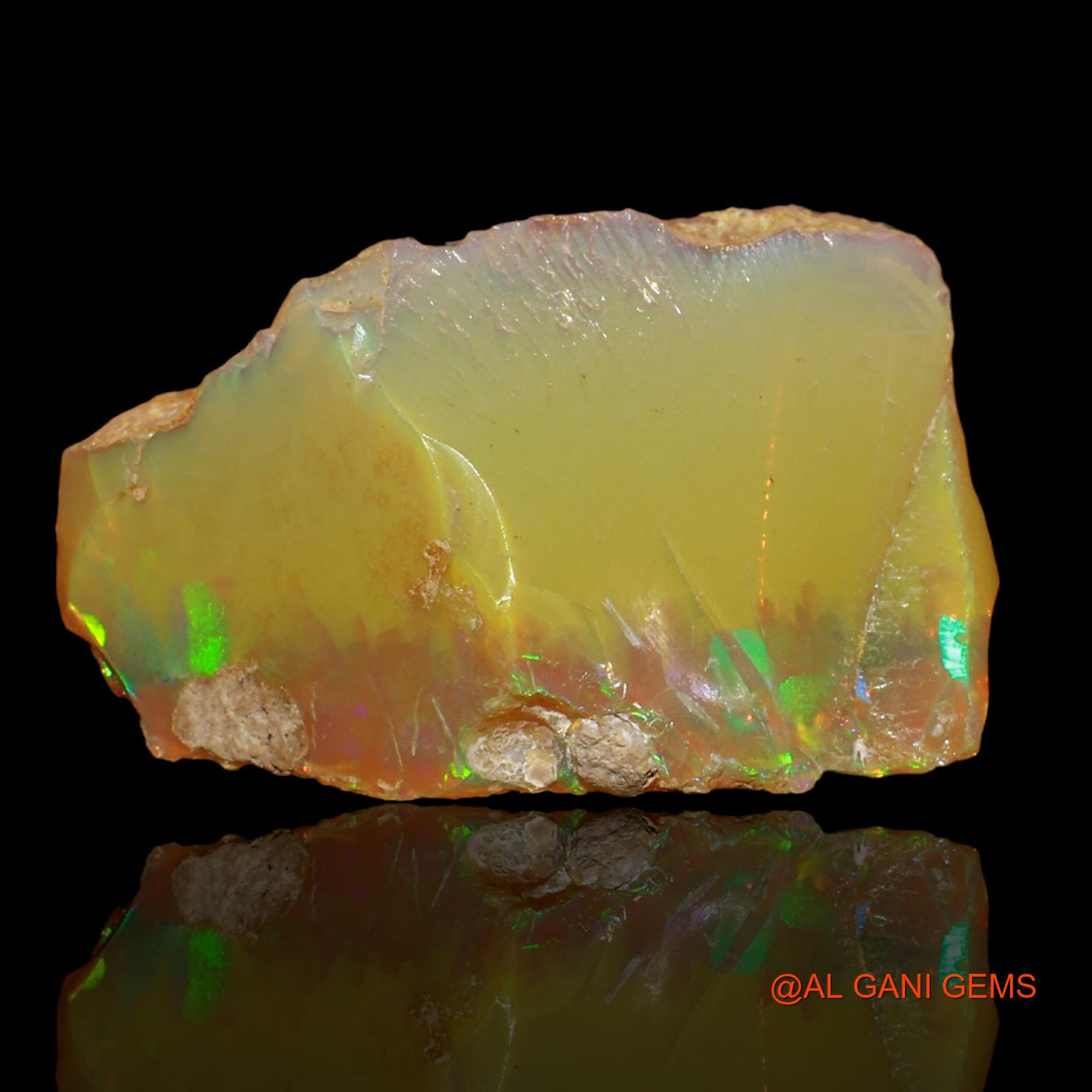 5.00 Cts Natural Ethiopian Fire Opal Loose Gemstone Fancy Rough 23x14x8 mm E-72