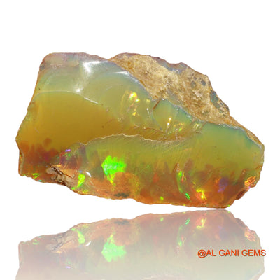 5.00 Cts Natural Ethiopian Fire Opal Loose Gemstone Fancy Rough 23x14x8 mm E-72