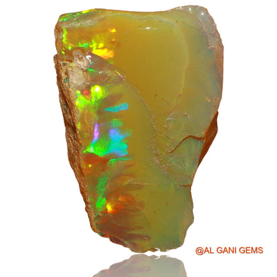 5.00 Cts Natural Ethiopian Fire Opal Loose Gemstone Fancy Rough 23x14x8 mm E-72