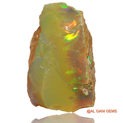 5.00 Cts Natural Ethiopian Fire Opal Loose Gemstone Fancy Rough 23x14x8 mm E-72