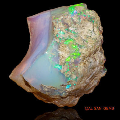 15.30 Cts Unheated Ethiopian Fire Opal Loose Gemstone Fancy Rough Natural 20x19x10 mm E-73