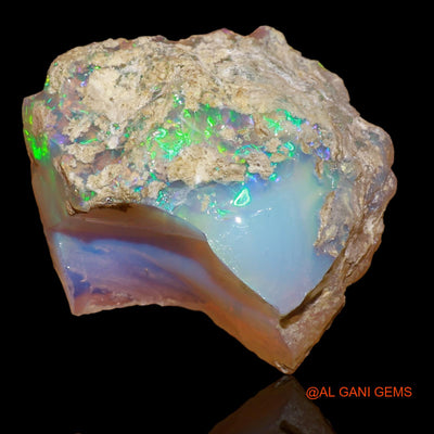 15.30 Cts Unheated Ethiopian Fire Opal Loose Gemstone Fancy Rough Natural 20x19x10 mm E-73