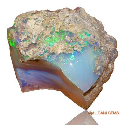 15.30 Cts Unheated Ethiopian Fire Opal Loose Gemstone Fancy Rough Natural 20x19x10 mm E-73