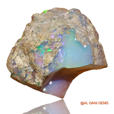 15.30 Cts Unheated Ethiopian Fire Opal Loose Gemstone Fancy Rough Natural 20x19x10 mm E-73