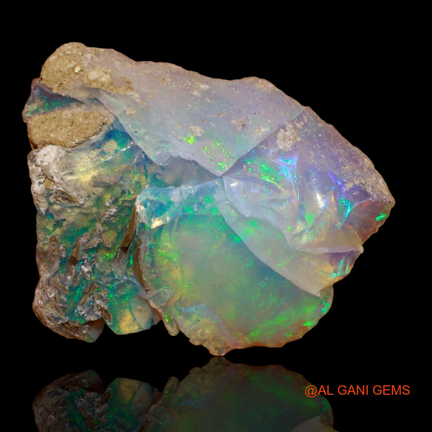 Natural Untreated Fire Opal Loose Gemstone Fancy Rough From Ethiopia 7.50 Cts 19x15x8 mm E-74