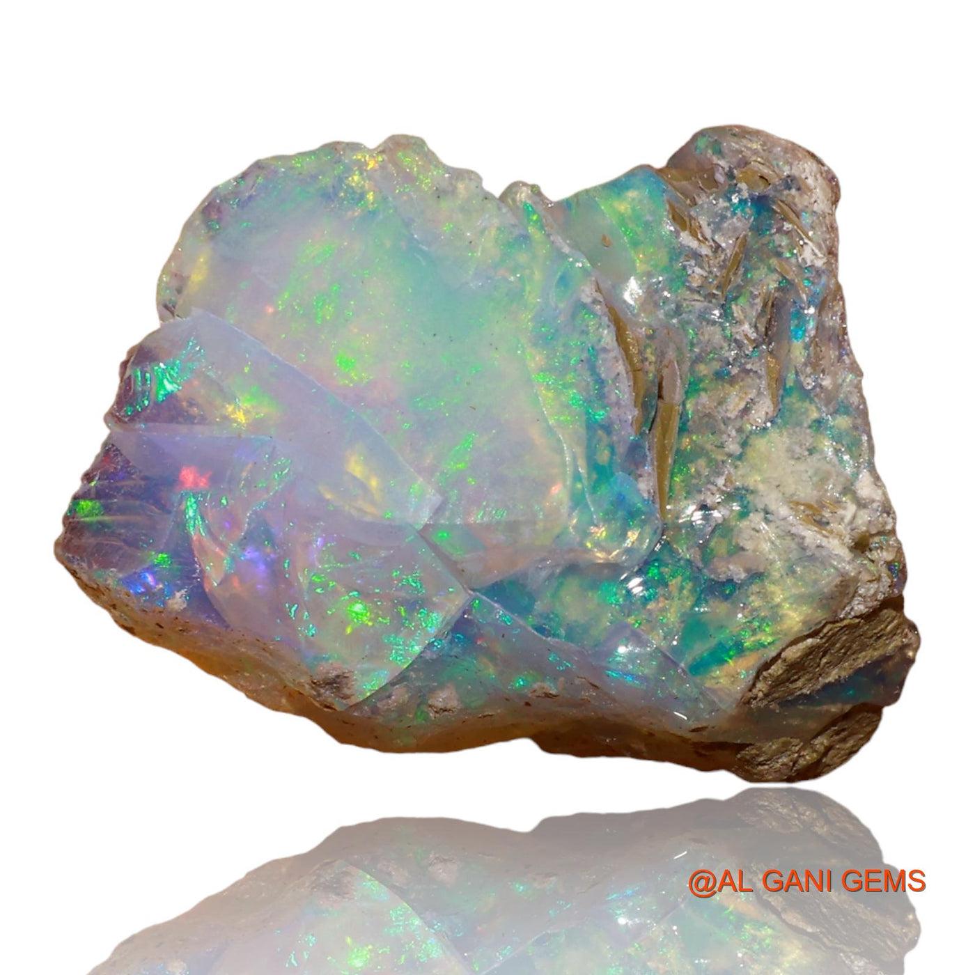 Natural Untreated Fire Opal Loose Gemstone Fancy Rough From Ethiopia 7.50 Cts 19x15x8 mm E-74