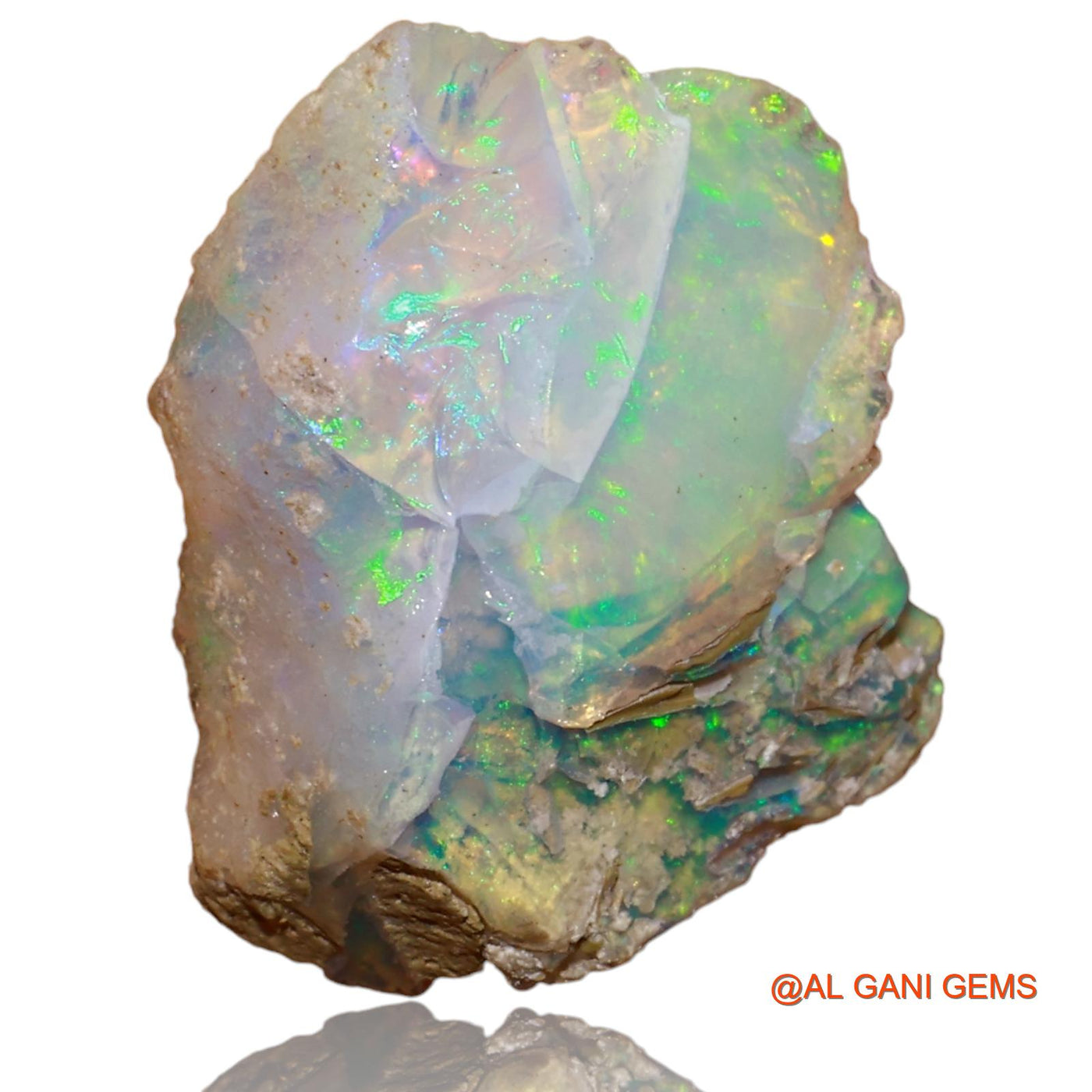 Natural Untreated Fire Opal Loose Gemstone Fancy Rough From Ethiopia 7.50 Cts 19x15x8 mm E-74