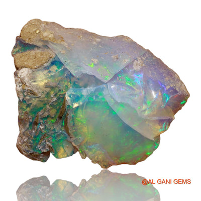 Natural Untreated Fire Opal Loose Gemstone Fancy Rough From Ethiopia 7.50 Cts 19x15x8 mm E-74