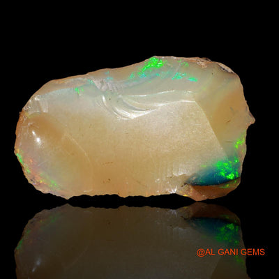 10.00 Cts Natural Ethiopian Fire Opal Loose Gemstone Fancy Rough 23x14x8 mm E-75