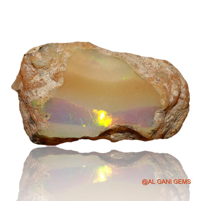 10.00 Cts Natural Ethiopian Fire Opal Loose Gemstone Fancy Rough 23x14x8 mm E-75