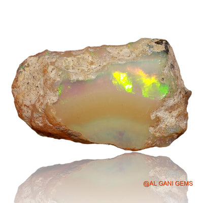 10.00 Cts Natural Ethiopian Fire Opal Loose Gemstone Fancy Rough 23x14x8 mm E-75