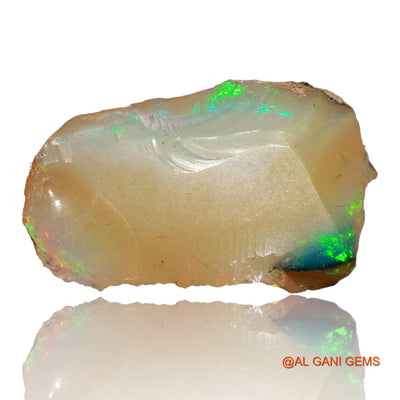 10.00 Cts Natural Ethiopian Fire Opal Loose Gemstone Fancy Rough 23x14x8 mm E-75