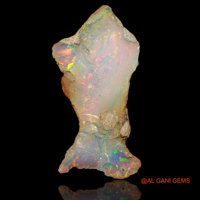 6.20 Cts Natural Ethiopian Fire Opal Loose Gemstone Fancy Rough 26x13x5 mm E-77