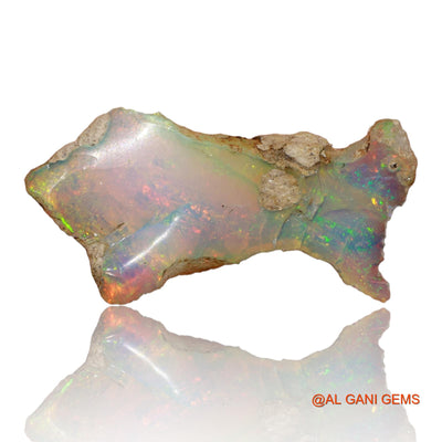 6.20 Cts Natural Ethiopian Fire Opal Loose Gemstone Fancy Rough 26x13x5 mm E-77